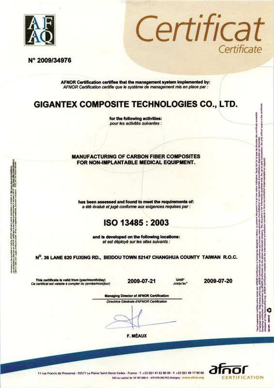 GIGANTEX ISO 13485